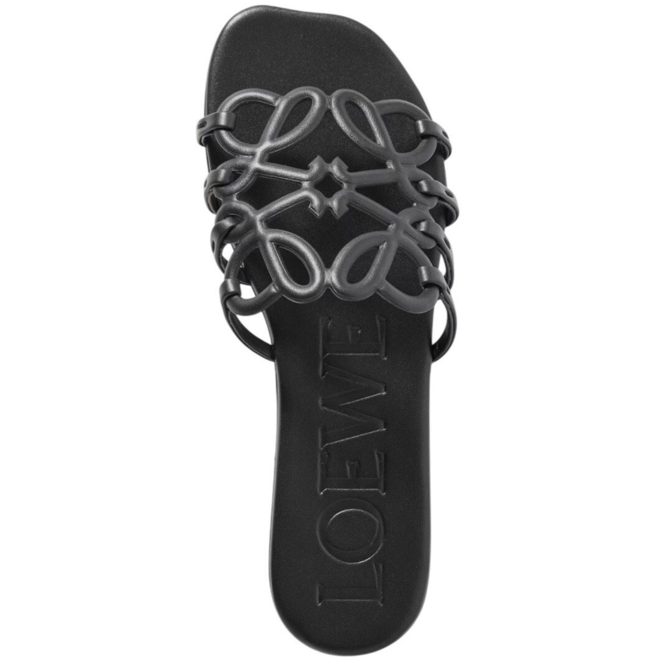 LOEWE Leather Flat Sandals \ Black