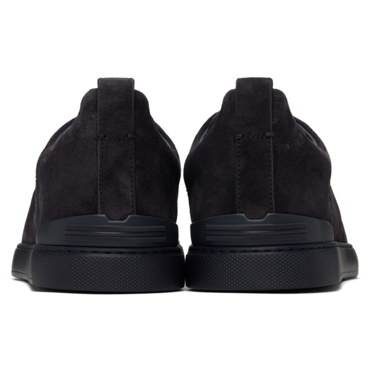 Zegna Stitch Sneakers Full Navy Suede \ Triple