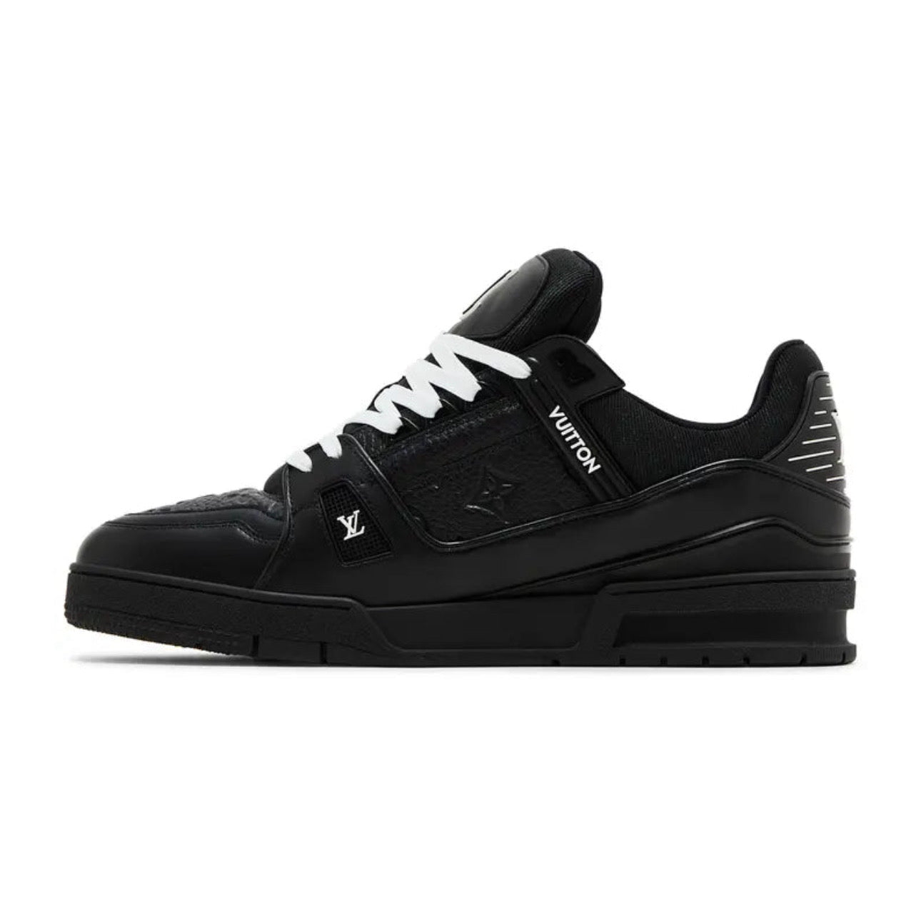Louis Vuitton Trainer \ Embossed Monogram - Black