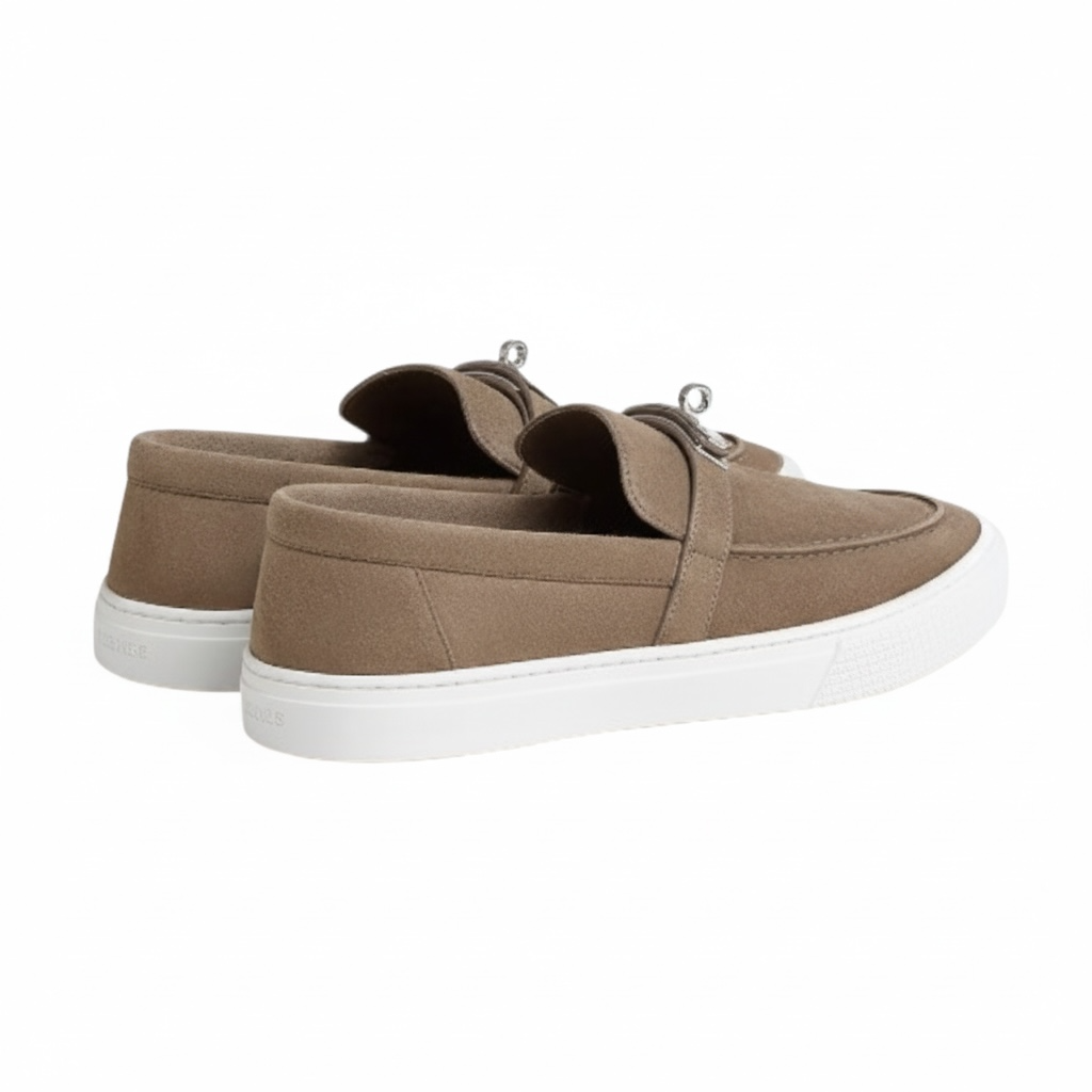 Hermès Sneakers Slip-on Game \ Blanc Baige