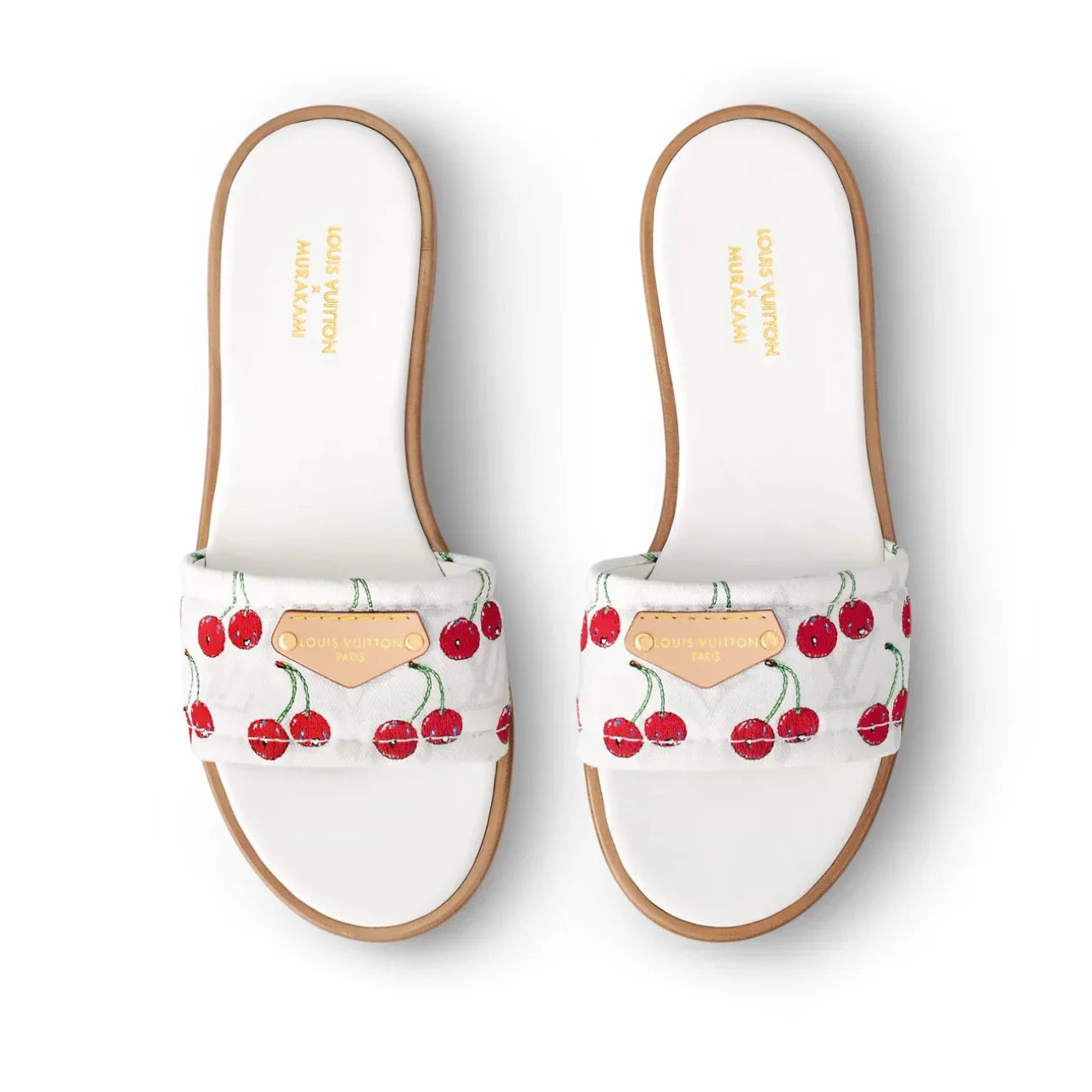 Louis Vuitton Lily Flat Mule x Takashi Murakami \ Cherry White