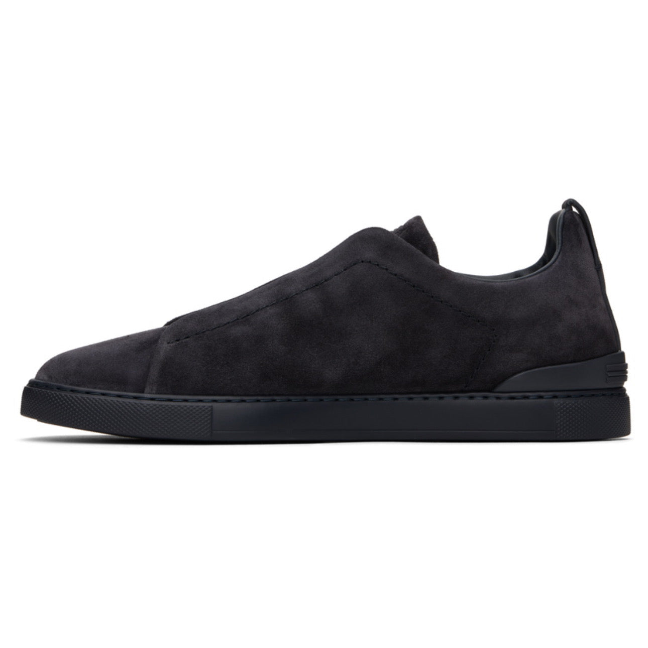 Zegna Stitch Sneakers Full Navy Suede \ Triple