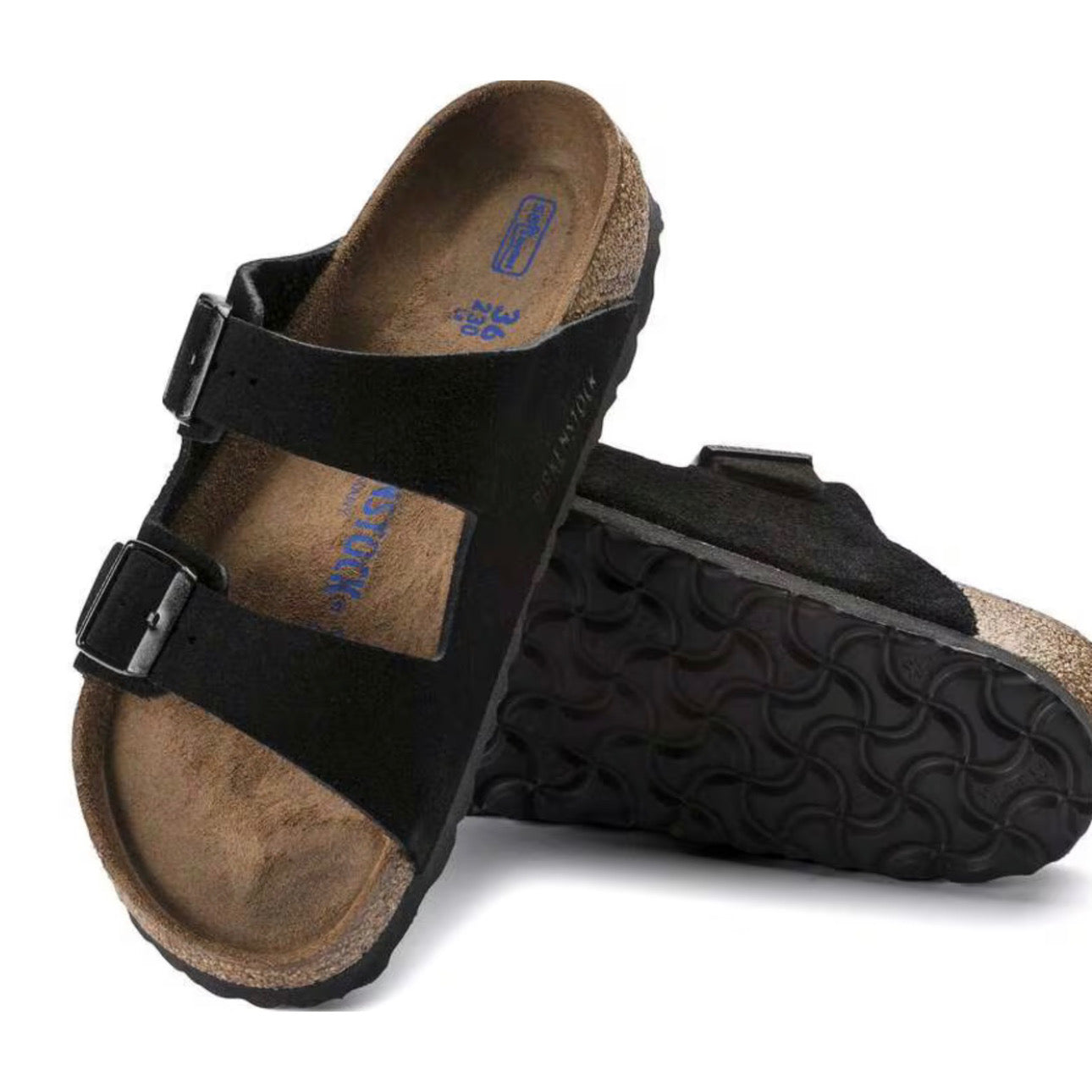 Birkenstock Arizona Softbed Suede Leather \ Black