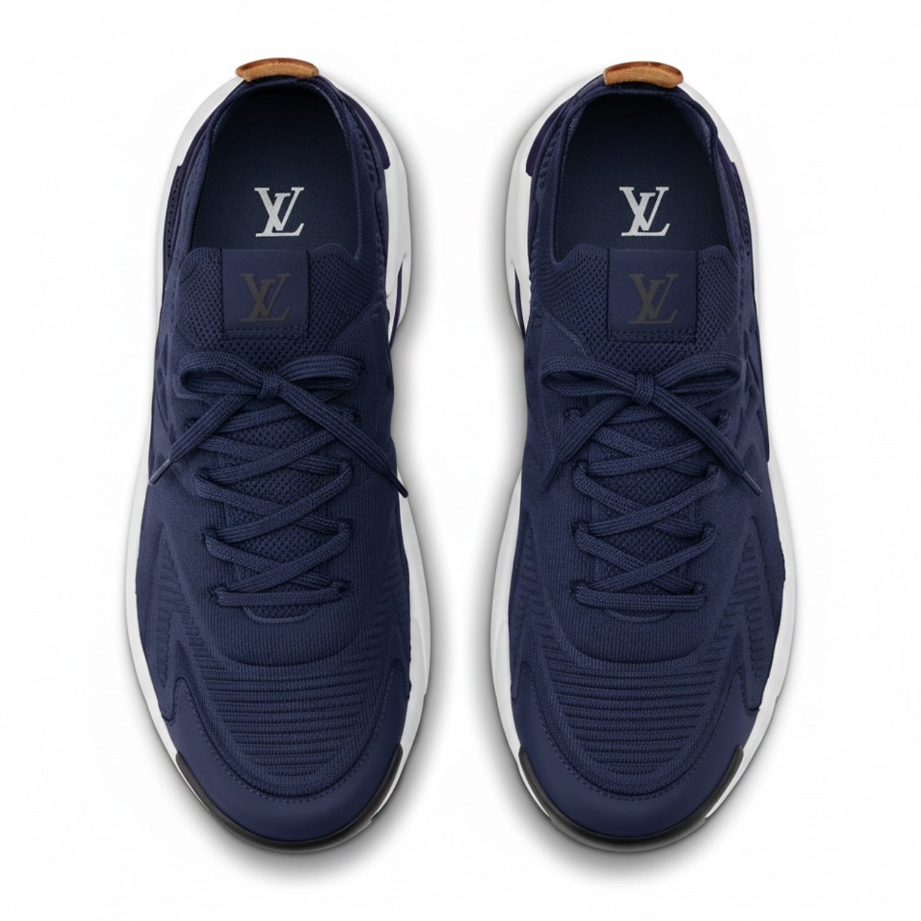 Louis Vuitton Tatic Knit Sneaker \ Navy Blue