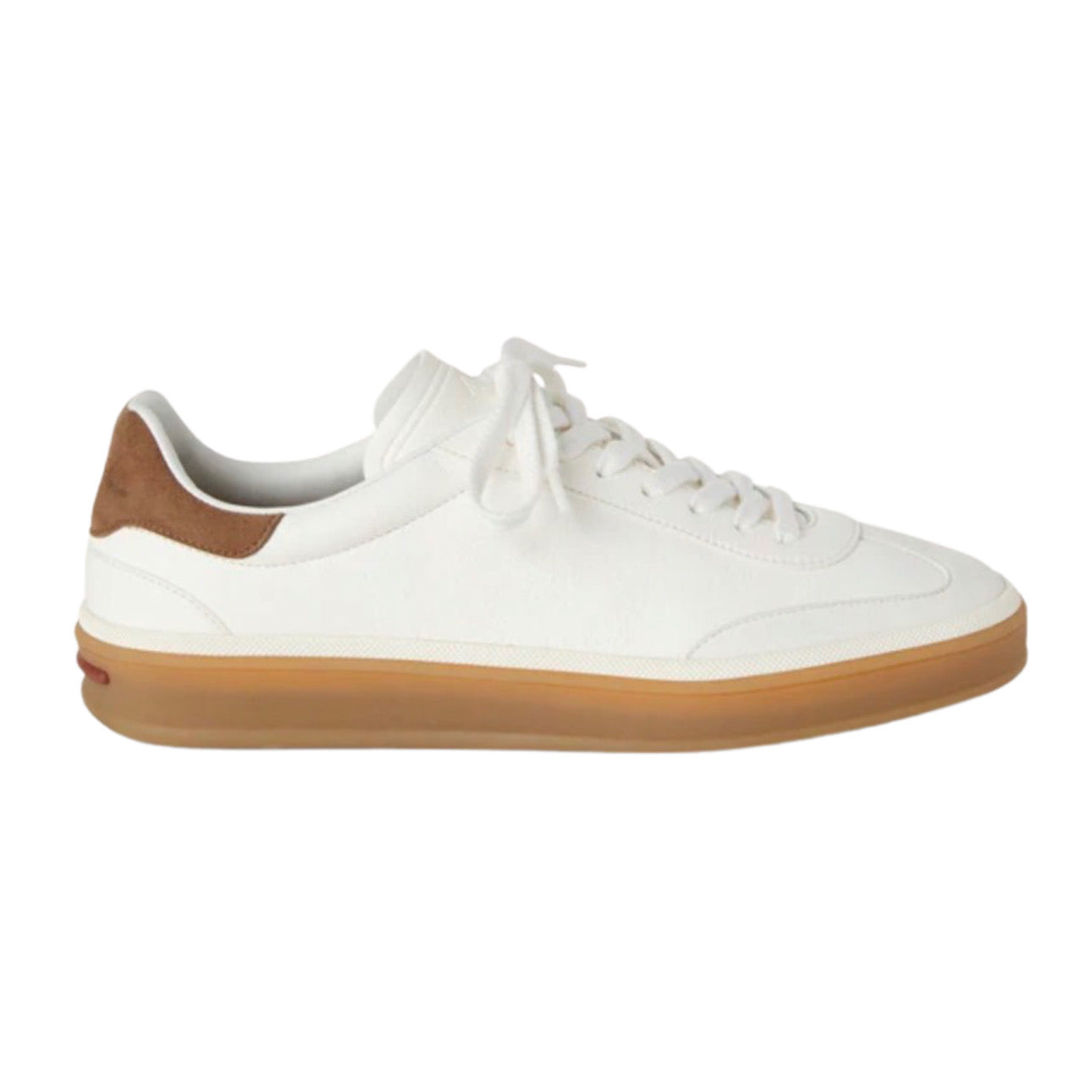 Loro Piana Tennis Walk Sneaker Suede Calf Split \ White