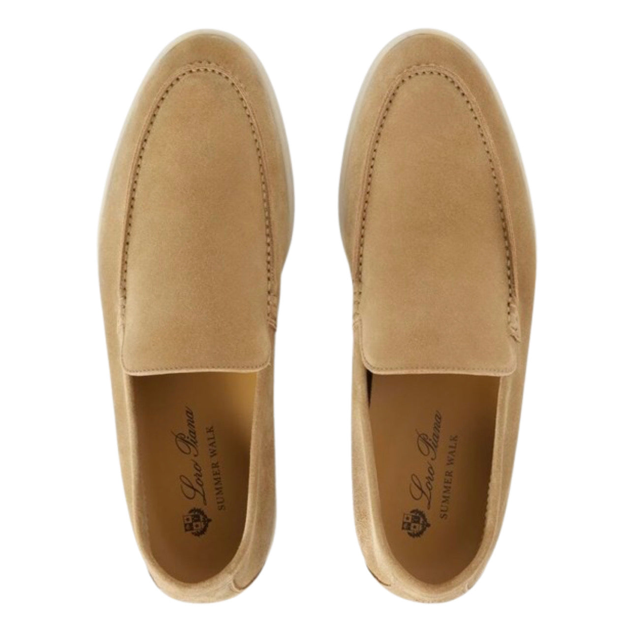 Loro Piana Summer Walk Loafer Light Wood \ Smoke