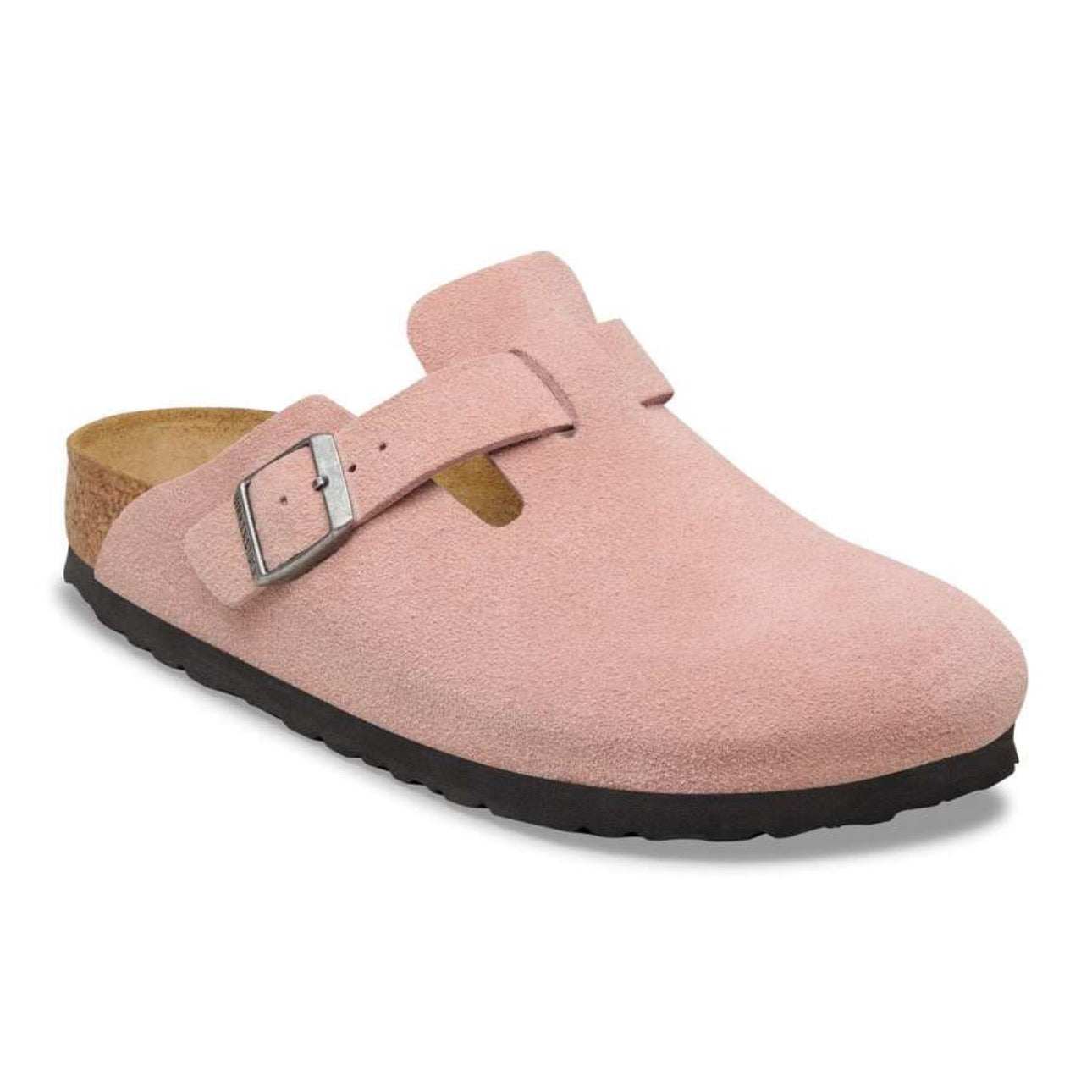 Birkenstock Boston Soft Footbed Suede Leather Antique \ Pink Clay