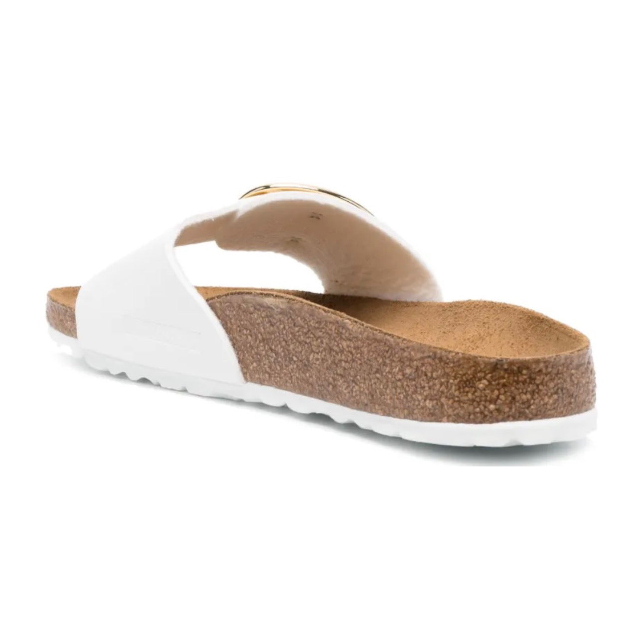 Birkenstock Madrid Big Buckle Birko-Flor Patent \ White