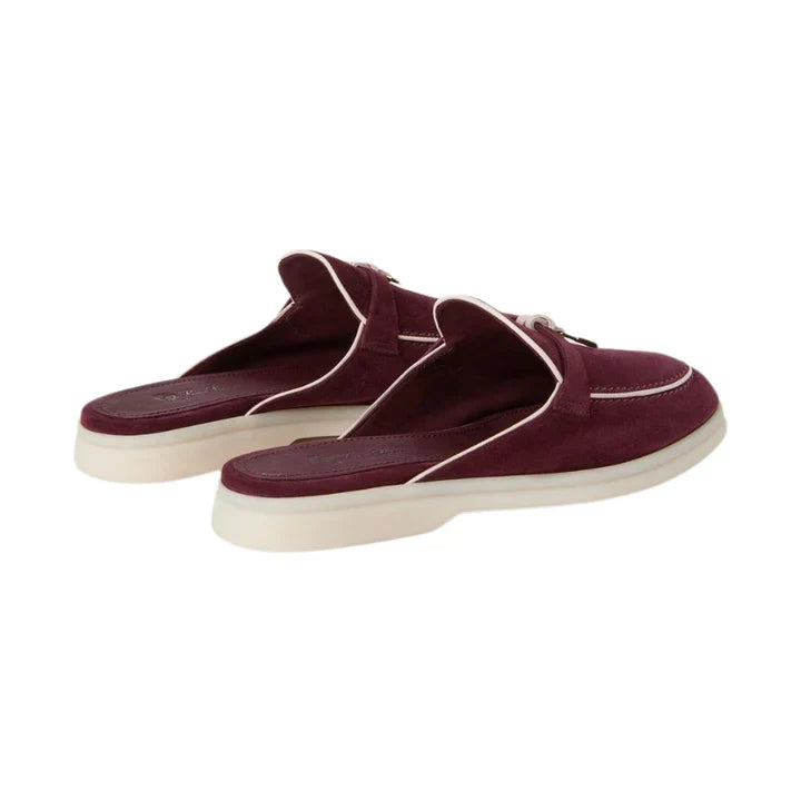 Loro Piana Summer Charms Walk Loafer \ Burgundy