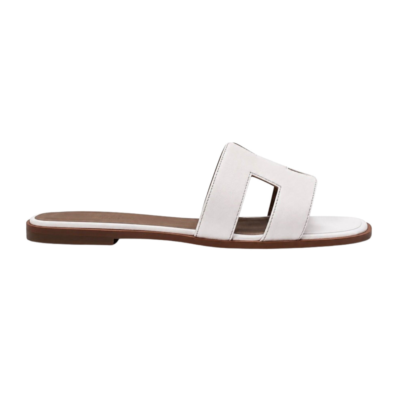 Hermès Oran Sandal \ White / Blanc