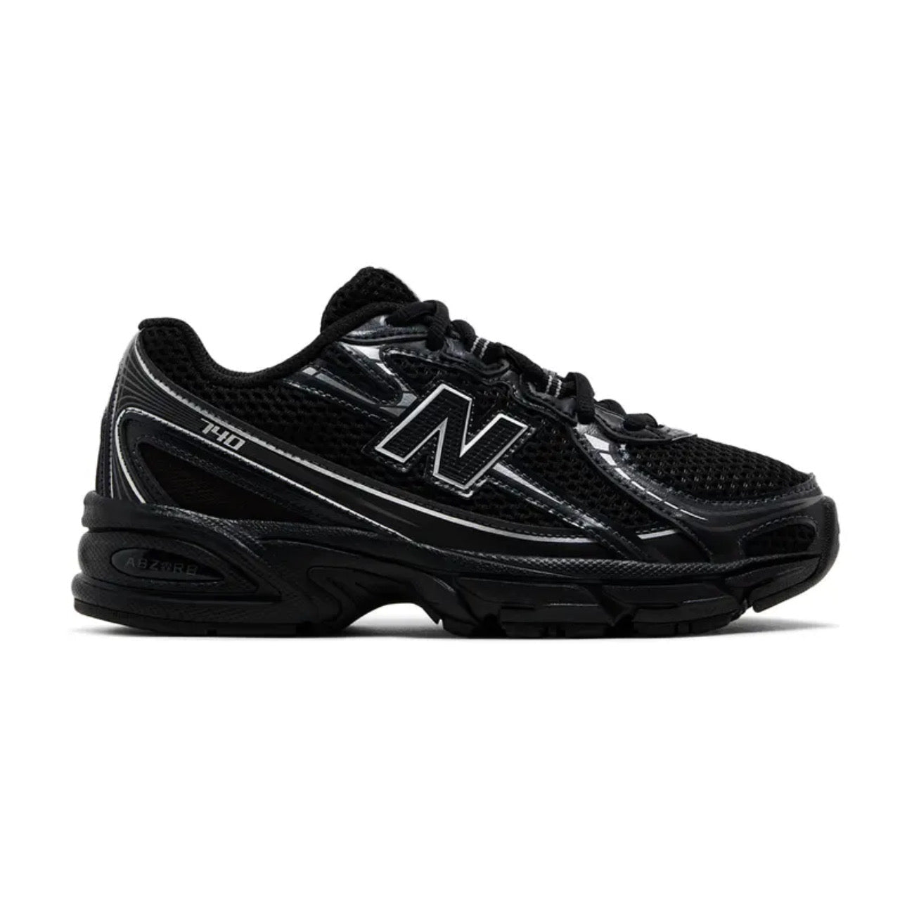 New Balance 740 Big Kid \ Black Silver Metallic