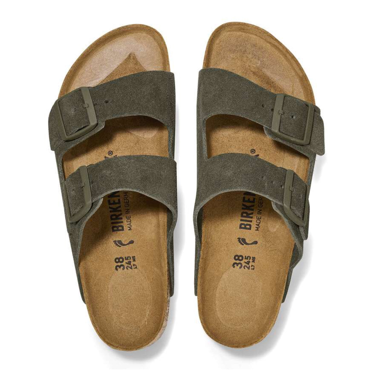 Birkenstock Arizona Soft Footbed Suede Leather Thyme