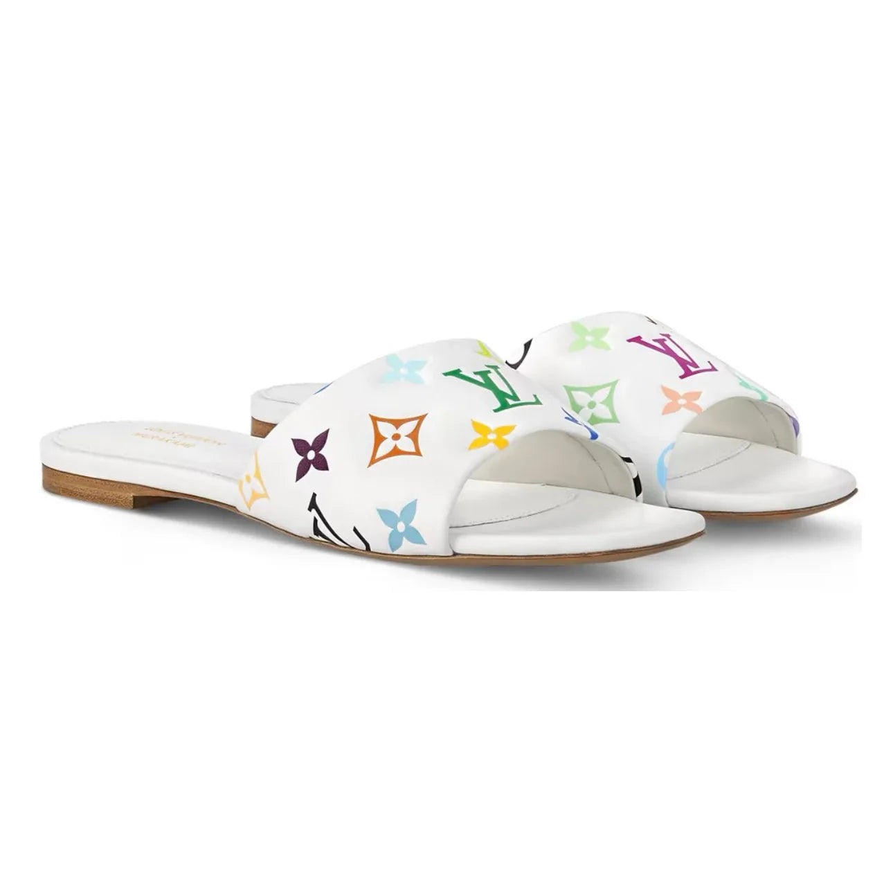 Louis Vuitton 6AM Flat Mules Takashi Murakami \ White