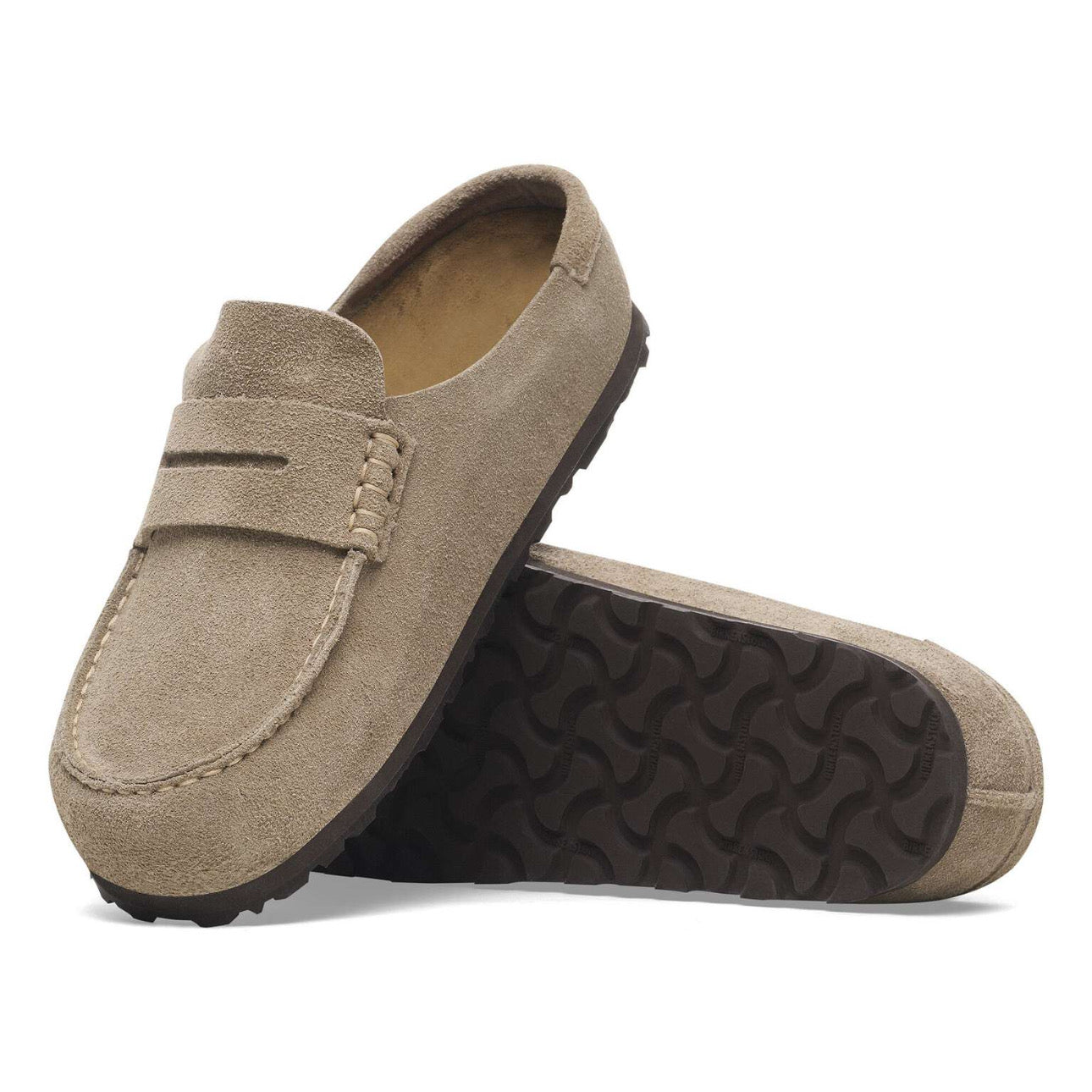 Birkenstock Naples Wrapped Suede Leather \ Taupe