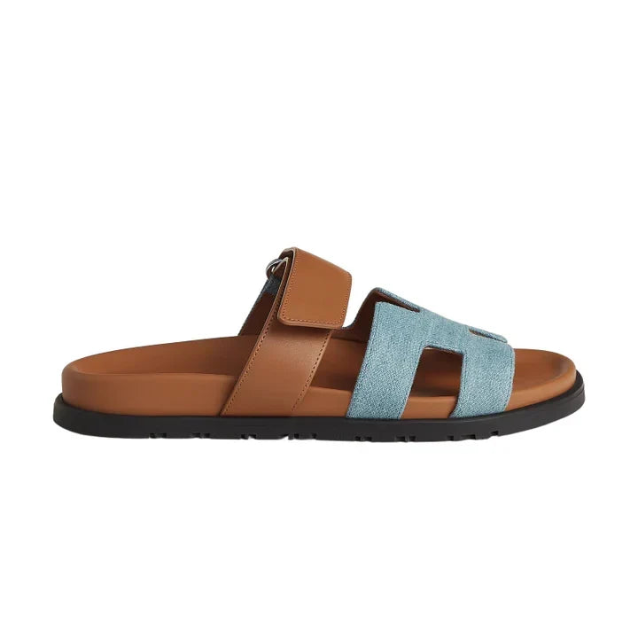 Hermès Chypre \ Sandal Bicolor / Denim