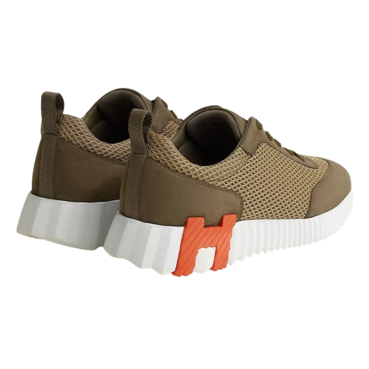 Hermès Blanc Bouncing Sneaker Vert Toundra