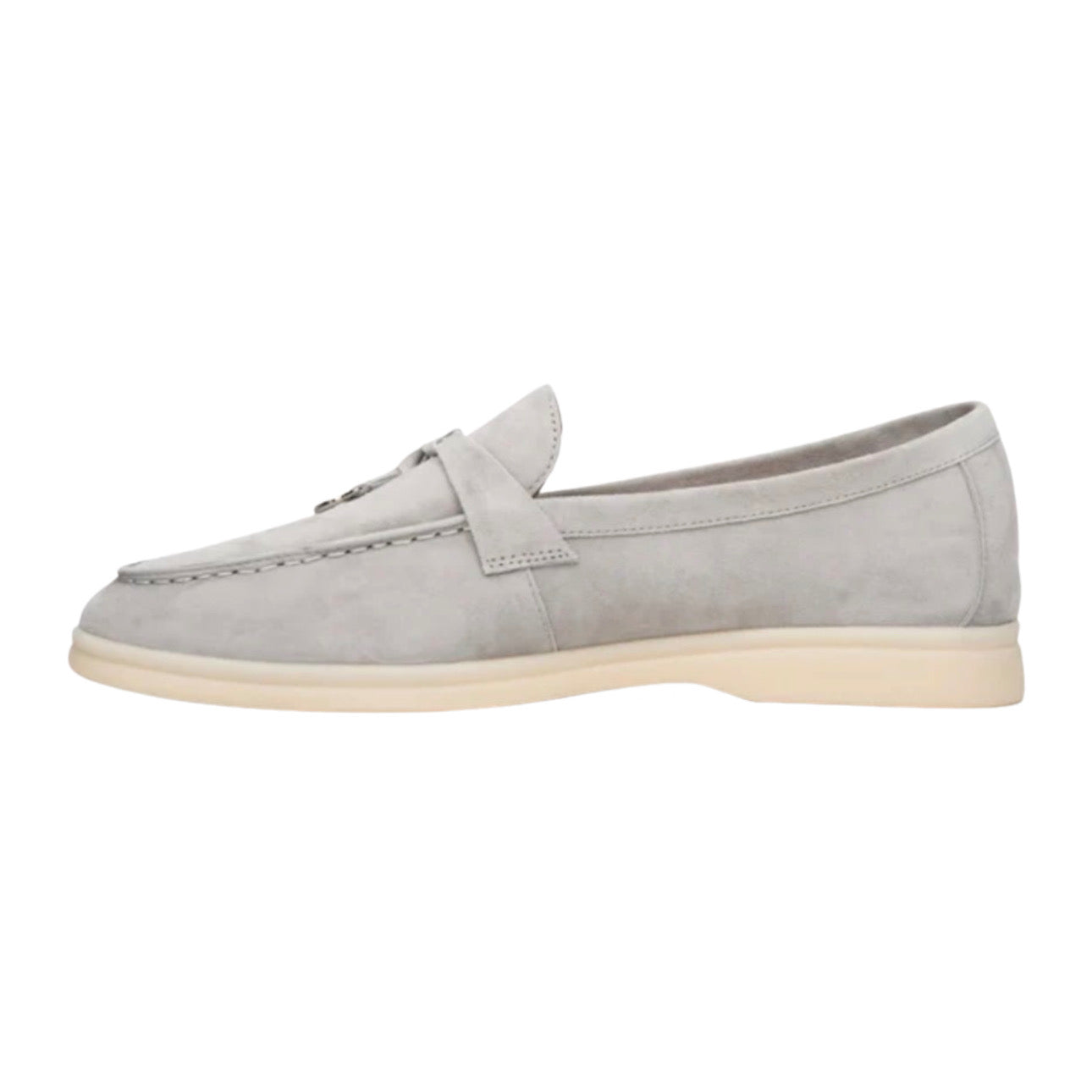 Loro Piana Summer Charms Walk Loafer \ Gray