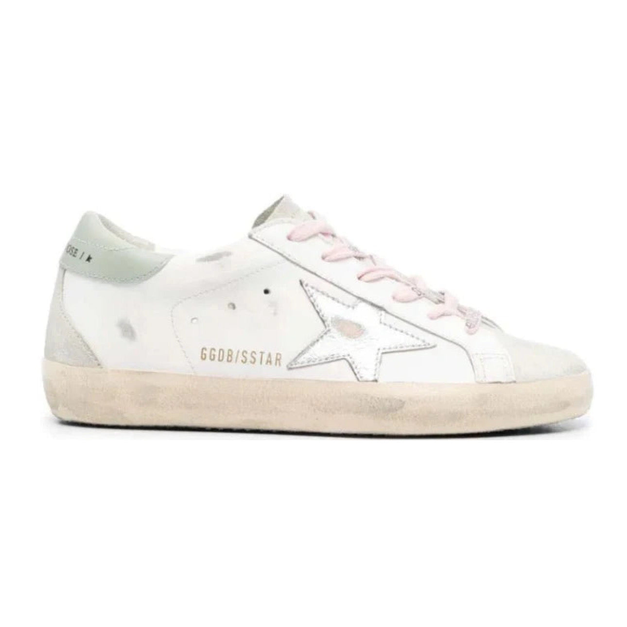 Golden Goose Super-Star Leather Sneakers – \ White Silver Aqua