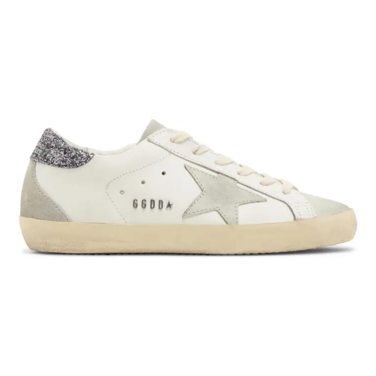 Golden Goose Superstar \ White Grey Glitter