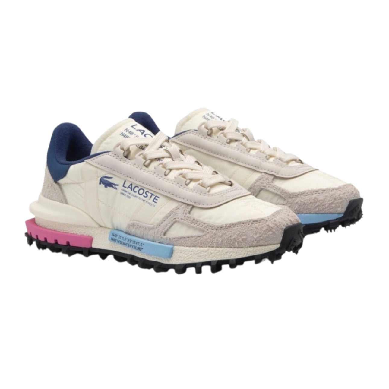 Lacoste Elite Active OffWhite \ Navy Pink