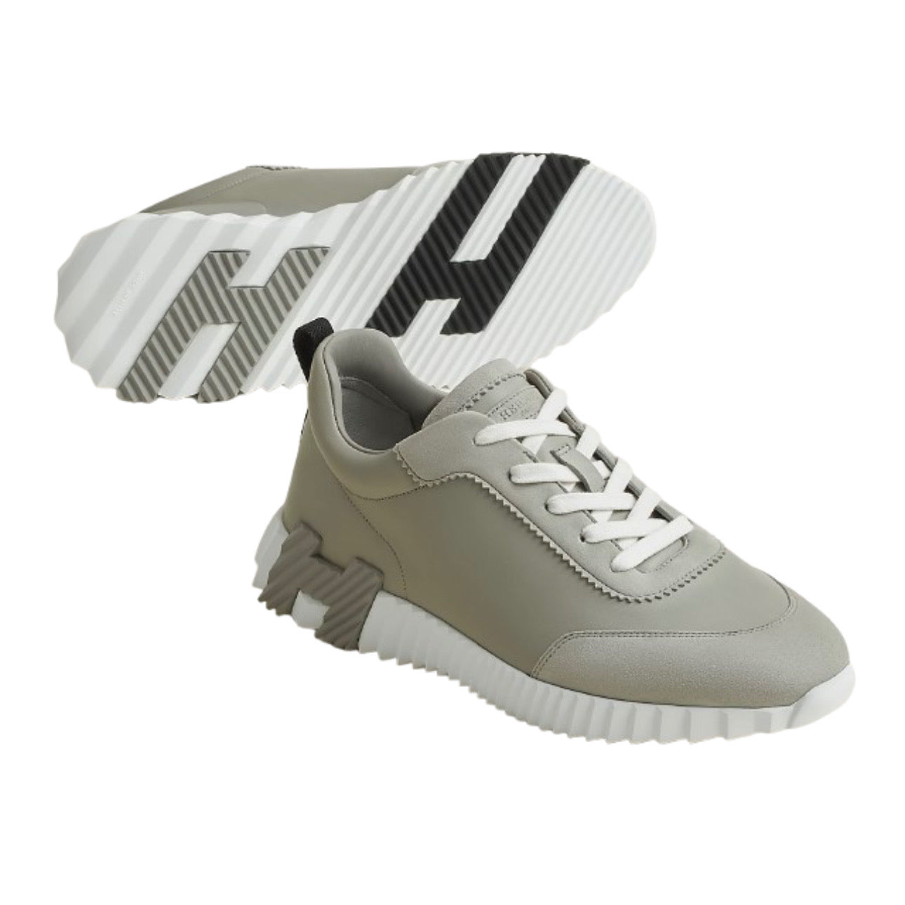 Hermès Blanc Bouncing Sneaker Gris Arctique