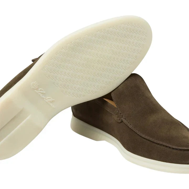 Loro Piana Summer Walk Loafer \ Grey Moss