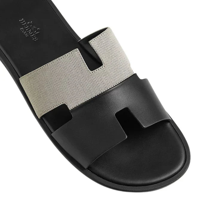 Hermès Izmir Sandal Black and \ White