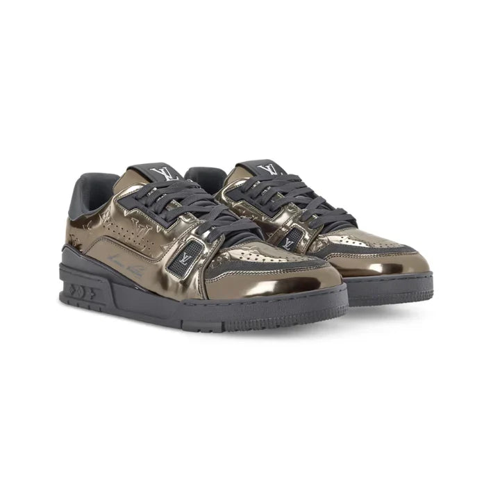 Louis Vuitton LV Trainer Sneakers – \ Gold / Black