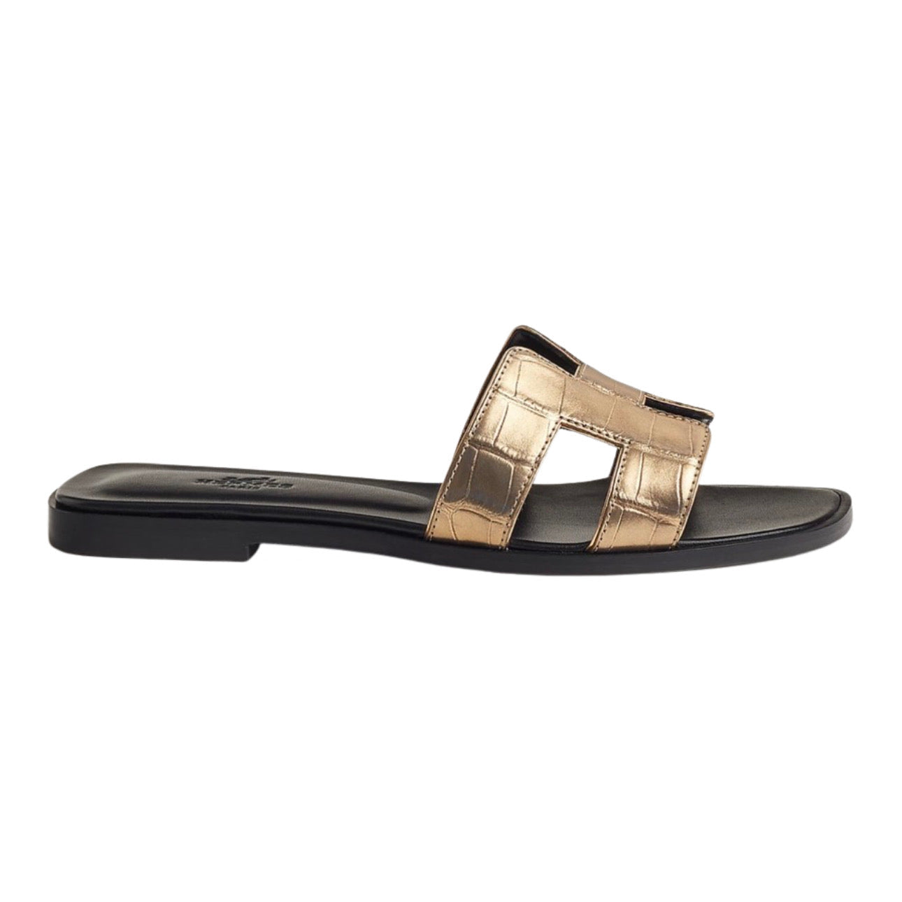 Hermès Oran Sandal \ Doré Foncé
