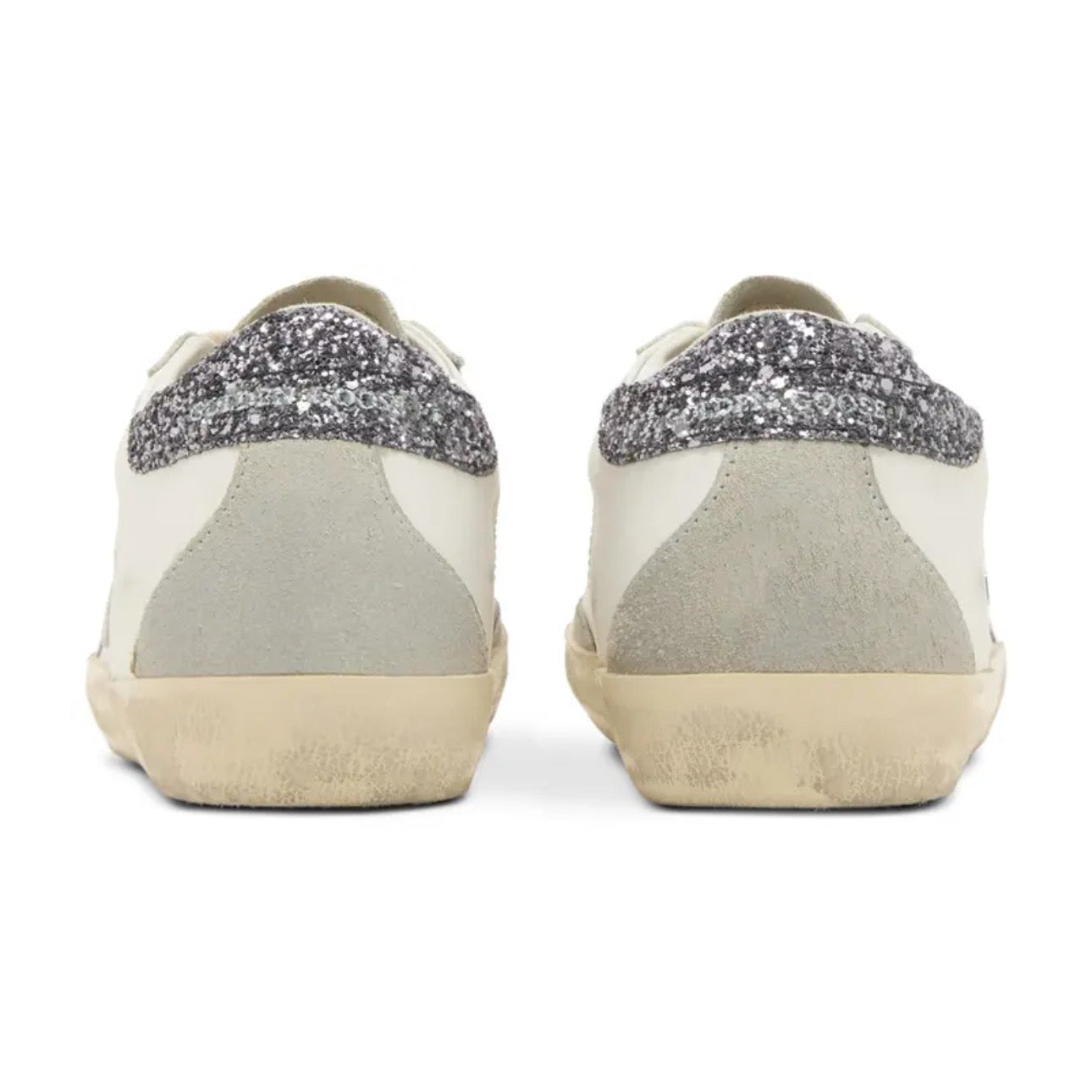 Golden Goose Superstar \ White Grey Glitter
