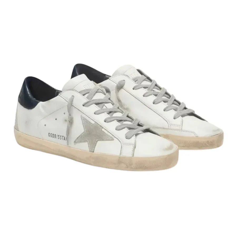 Golden Goose Superstar – Black Glitter Heel