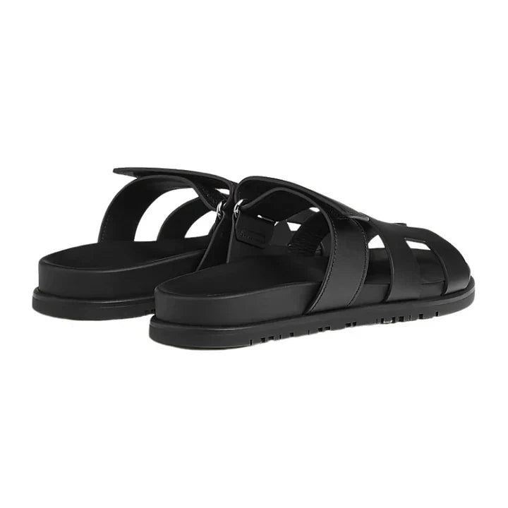 Hermès Chypre Sandal – Noir Calfskin Leather