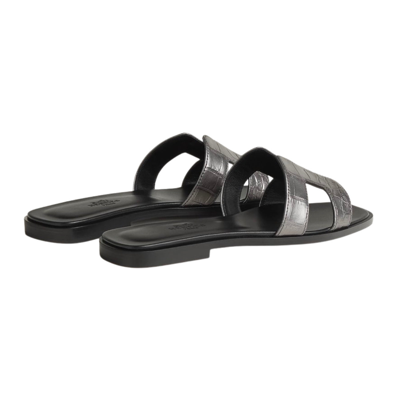 Hermès Oran Sandal \ Gris Argenté