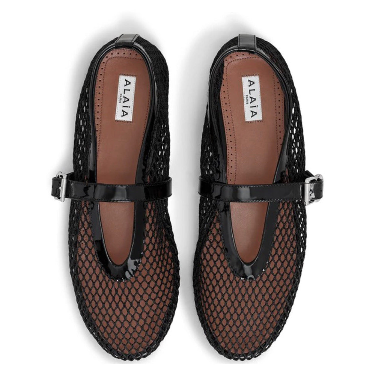 Alaïa Mesh Ballet Flats \ Black