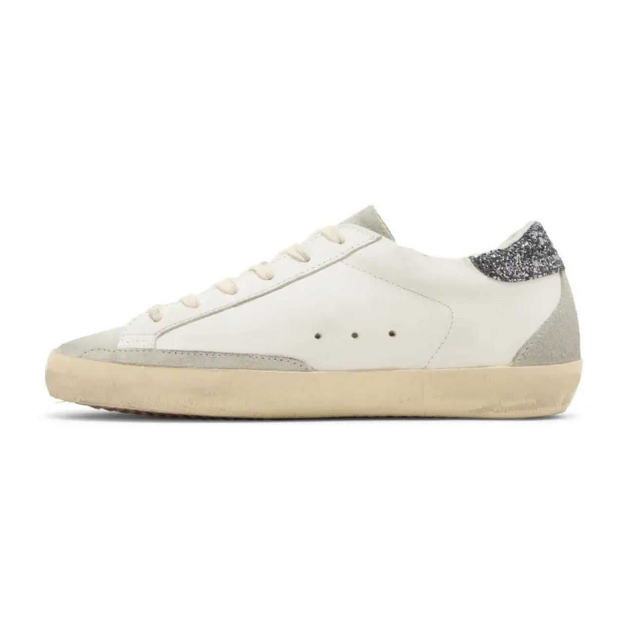 Golden Goose Superstar \ White Grey Glitter