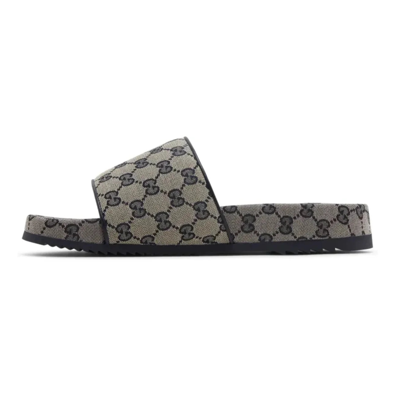 Gucci GG Slide Sandal \ Beige Blue Monogram