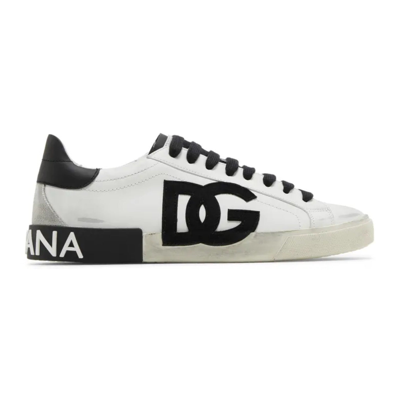 Dolce & Gabbana Portofino Vintage \ DG Logo Print - White Black