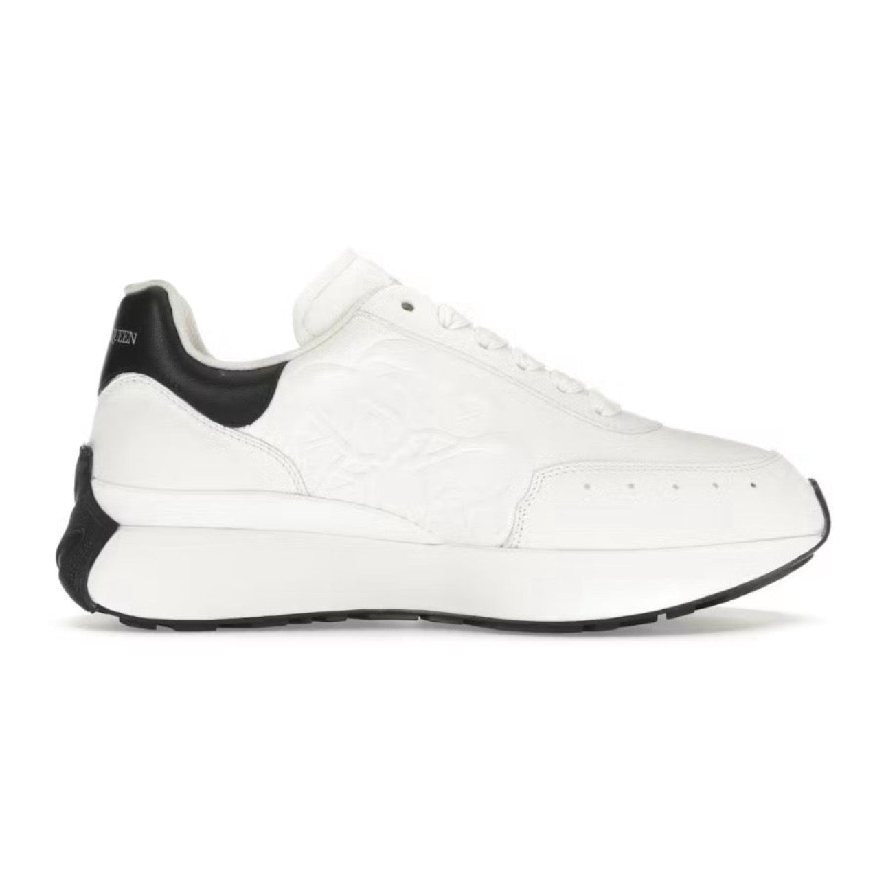 Alexander McQueen Oversized Graffiti Sprint Runner – \ White Black