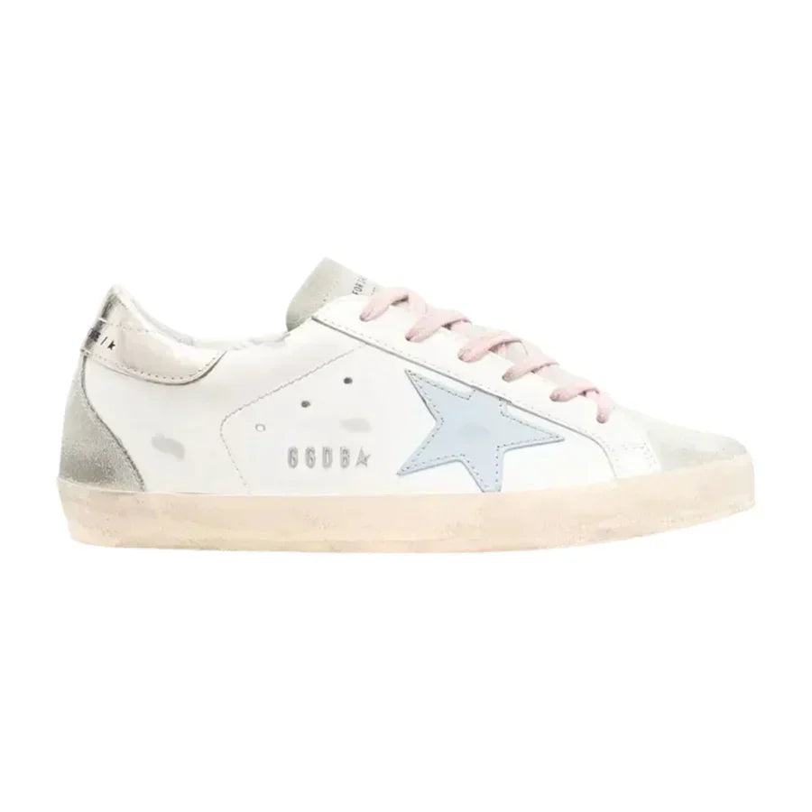 Golden Goose Super-Star – White Silver Ice \ Blue